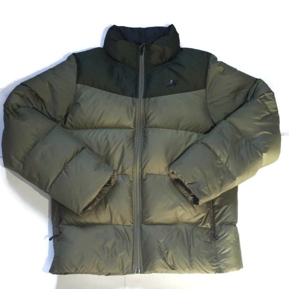 Nike Green Puffer Jacket Mens Size Small